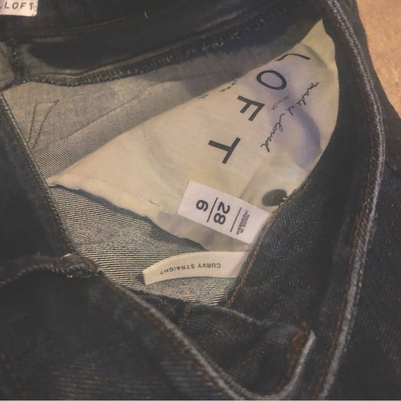 L/N LOFT Curvy Straight Jeans Size 6 / 28 - Picture 5 of 7